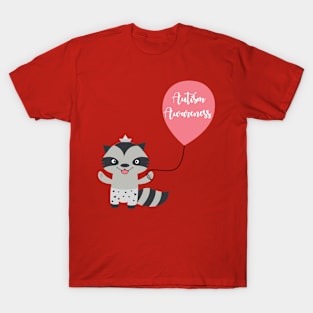 Autism Awareness Raccoon T-Shirt